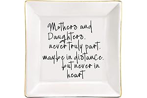 A Cherished Keepsake: Mother and Daughter Ceramic Jewelry Dish, From Daughter to Mom