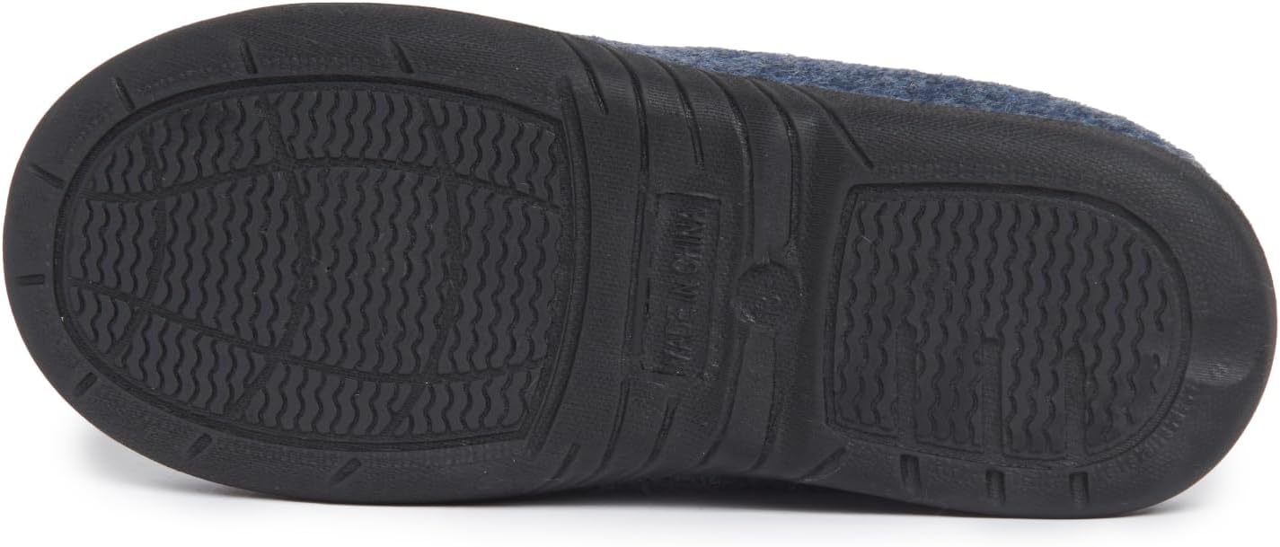 Lucky Brand Boy's Faux Wool Clog Slippers with Memory Foam