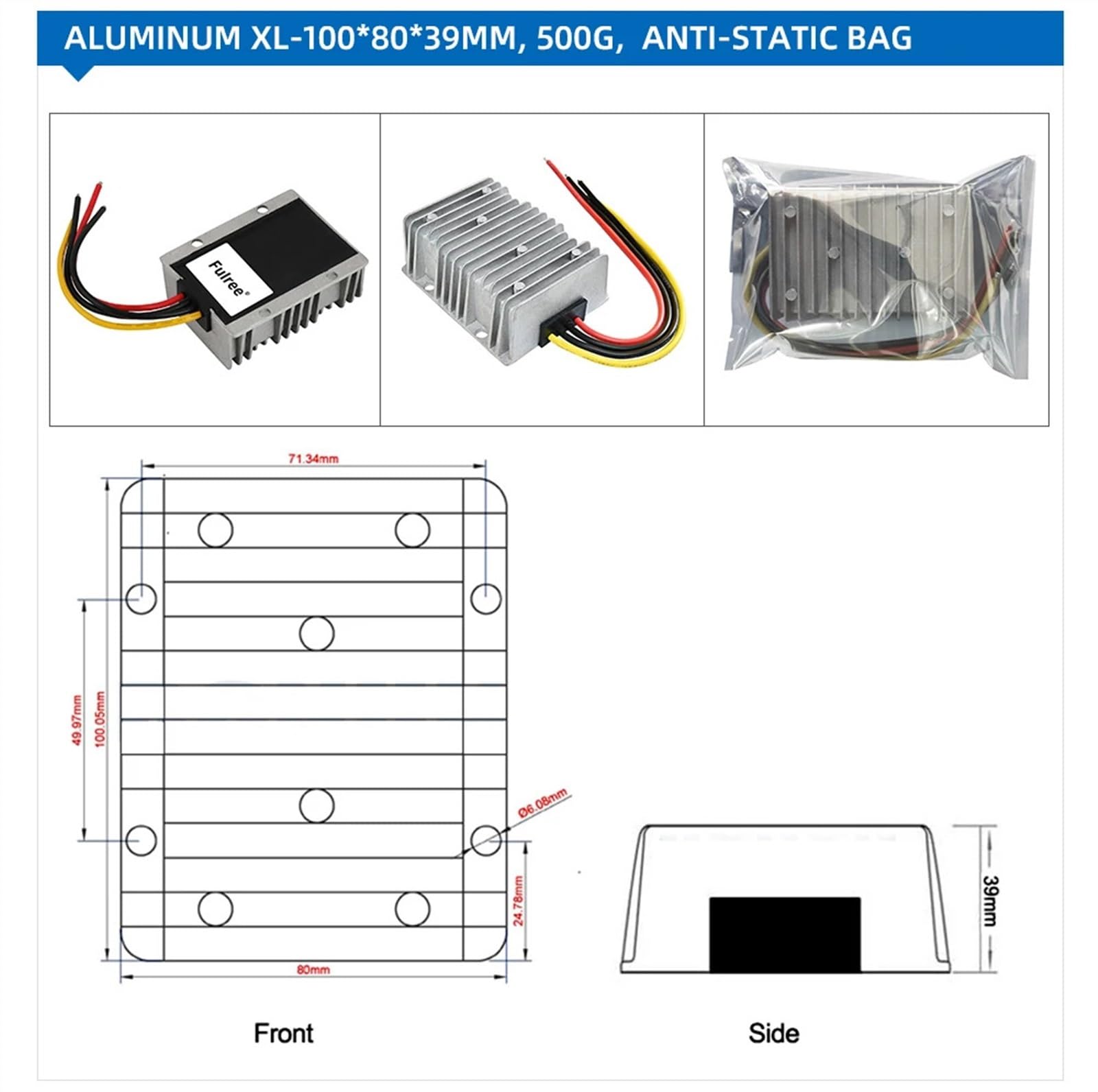 12 V Step Up to 24V 19V 1A 3A 5A 10A 15A 20A DC Boost Voltage Converter 12 V na 24 19 Ładowarka do laptopa samochodowego (12V do 24V 20A)