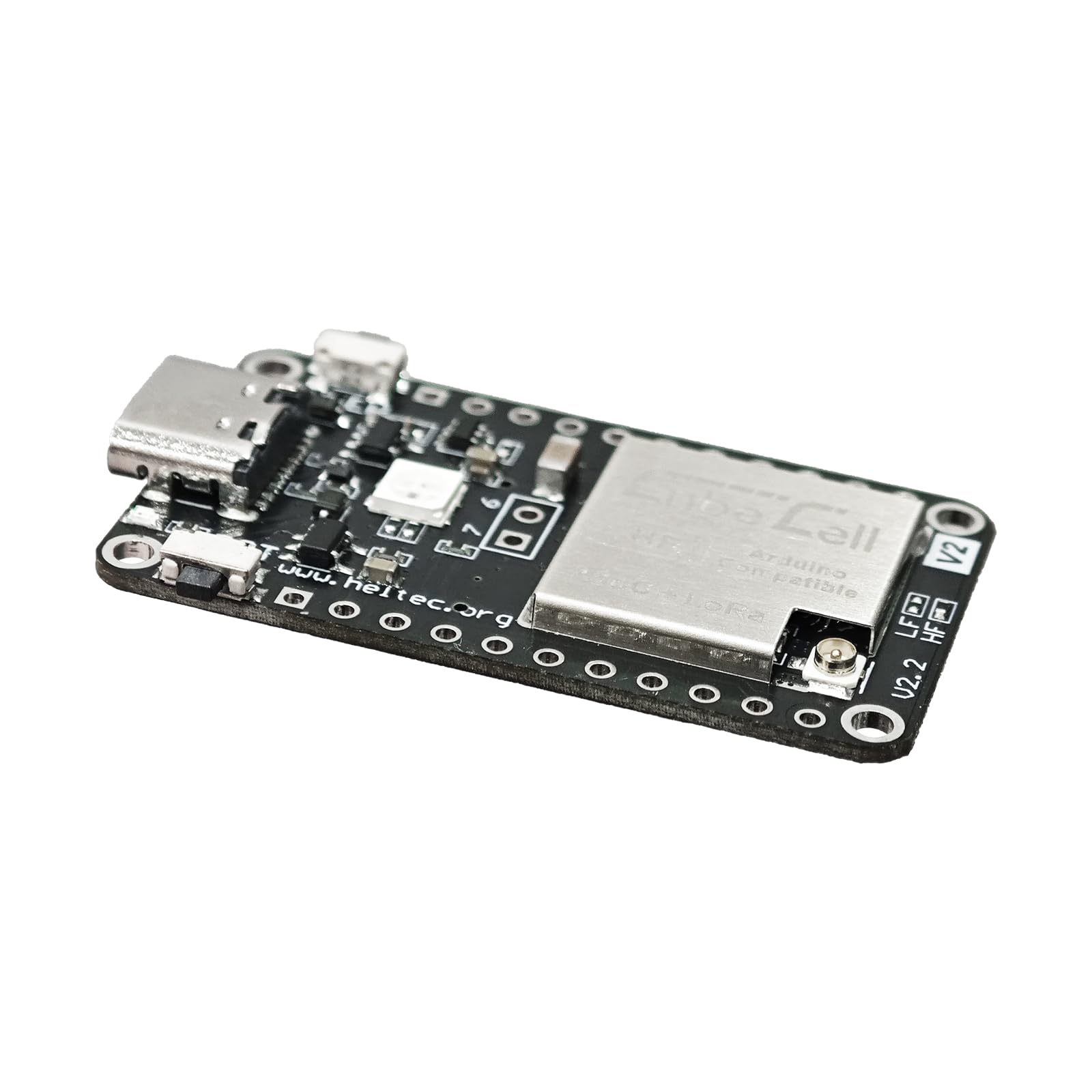Heltec CubeCell Series LoRa Node AB01 Module de carte de développement 902-928 MHz avec puce SX1262 et ASR6502 compatible avec Arduino et LoRaWAN Communication (902-928 MHz)