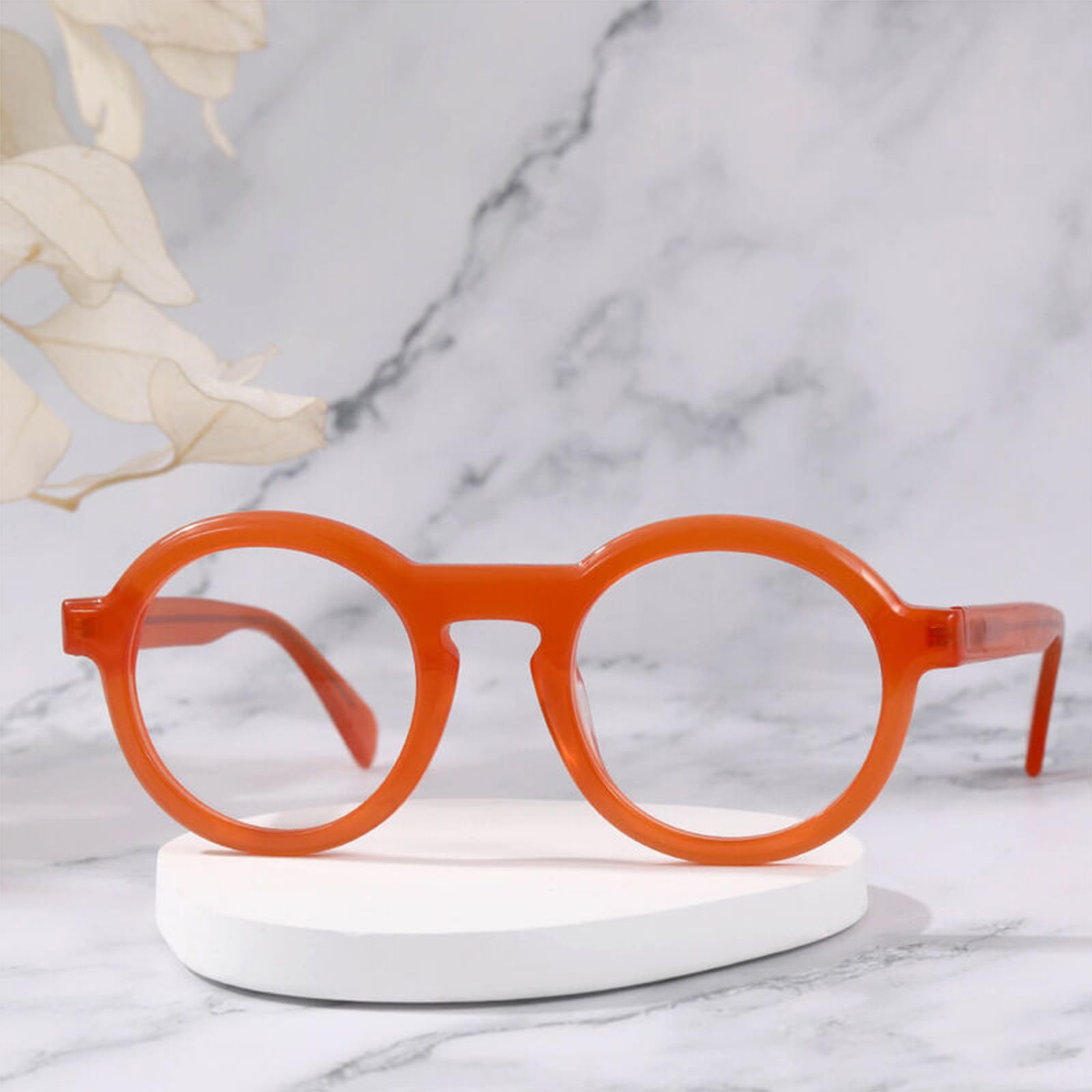 Rotondo Occhiali da Lettura Per Donna e Uomo Presbiopia Anti Luce Blu Acetato Frame Retrò Occhiali Presbiopia Lettori perTablet Gaming Ufficio Riposo