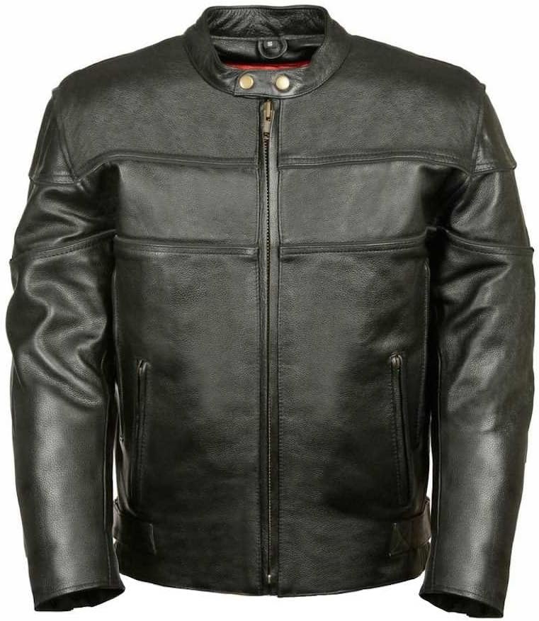 Leather King Men's Side Stretch Jacket