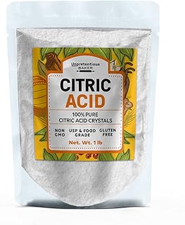 Citric Acid By Unpretentious Baker, 1lb, Non-GMO, No Additives, Clear Resealable Bag