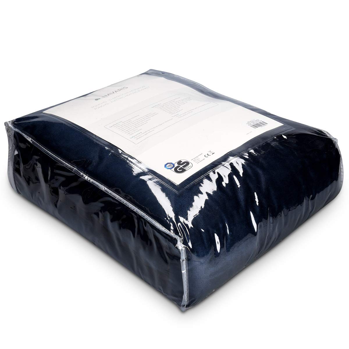Navaris Poncho Chauffant électrique - Plaid 180 x 130 cm avec arrêt Automatique et 4 Niveaux de réglage - Poncho Ultra Doux Protection surchauffe