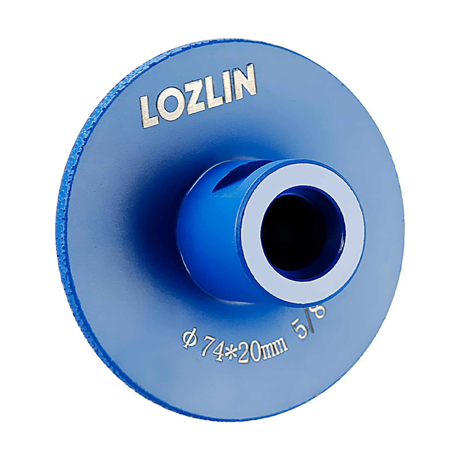 LOZLIN Ruedas de corte de diamante, ruedas de corte francesas para mármol, granito y azulejos, amoladoras angulares de montaje 5/8-11, accesorios de herramientas