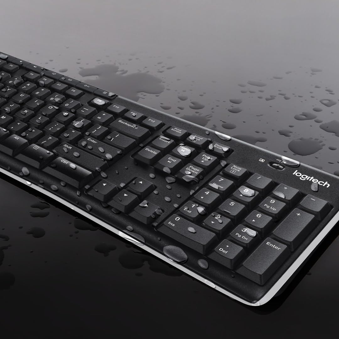 Logitech MK270 Combo Clavier et Souris Sans Fil pour Windows, Clavier US International QWERTY - Noir