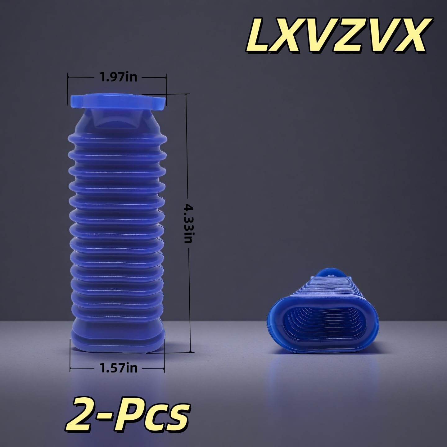 Replacement Flexible Soft Rubber Tube Compatible with Dyson V6 V7 V8 V10 V11 V15 Vacuum Cleaner Attachments - Soft Roller Blue Hose - Lower Duct Hose (2Pcs)