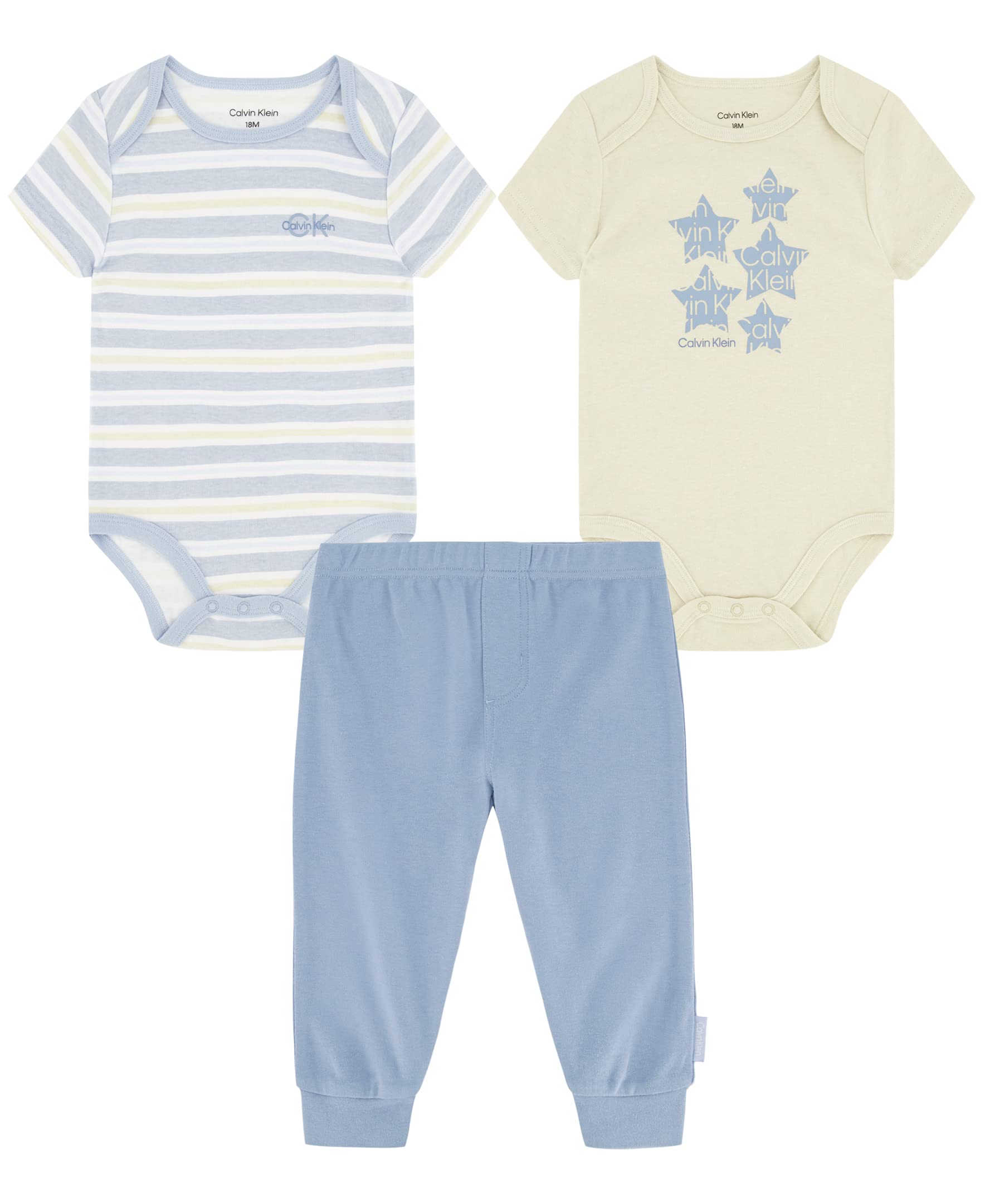 Calvin Klein Baby Boys' 3 Pieces Pant Set