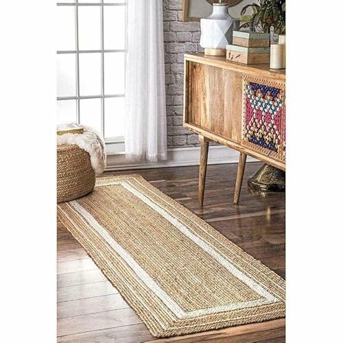 6X9, 8X10, 9X12 Jute Rug Yoga Rug, Natural Jute Rug, Braided Rug, Moroccan Rug, Sustainable Rug, Bohemian Rug, Turkish Rug, Large Area Rug (15X15 Ft Area Rug) #TOP3