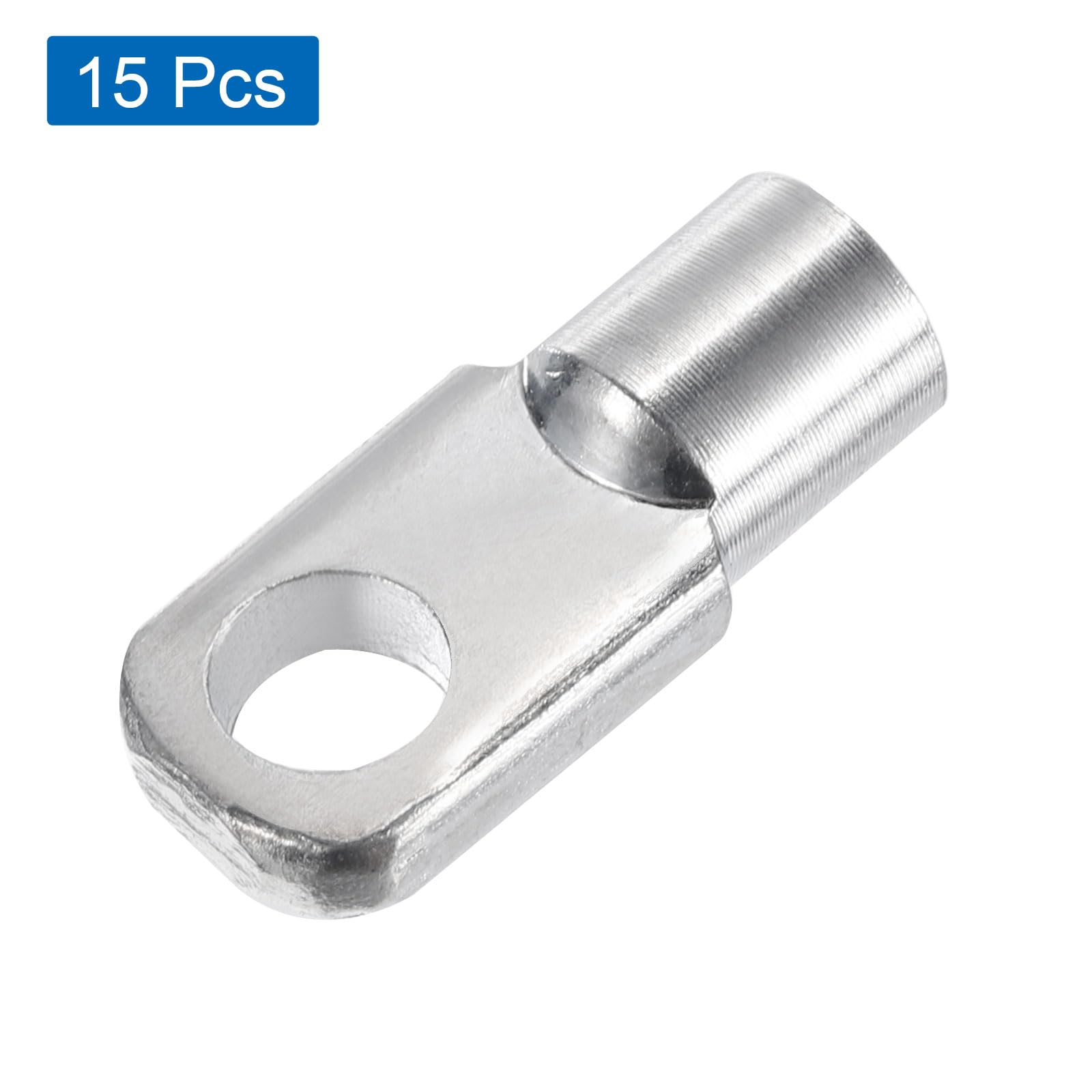 QUARKZMAN Conector de Articulación de Resorte de Gas M6X11mm, Hembra, de Acero Plateado, 15 Unidades