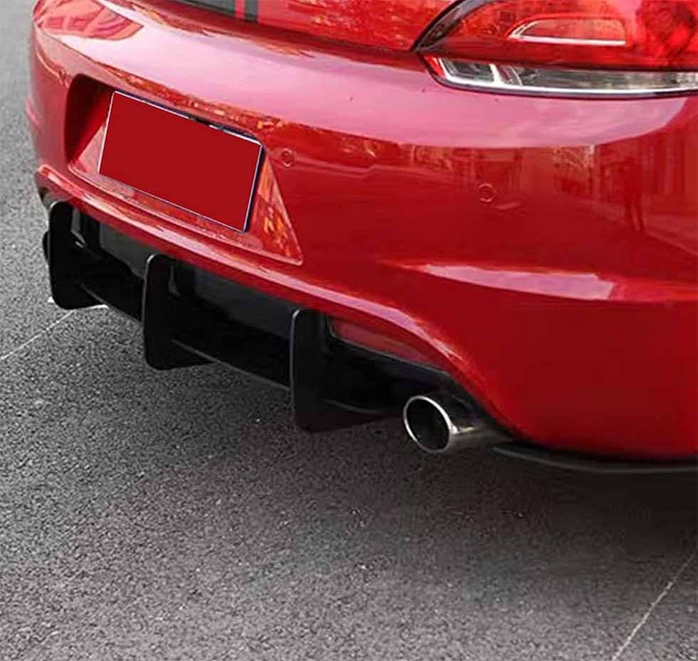 Divisor AleróN Difusor Labio para Scirocco R 2015-2016, Coche Parachoques Trasero Labio Diffuser Placa Alerón Divisor Protector Accesorios