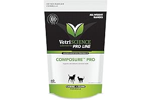 VETRISCIENCE Composure Treats for Cats: Calming Support Chews for Feline Stress & Anxiety