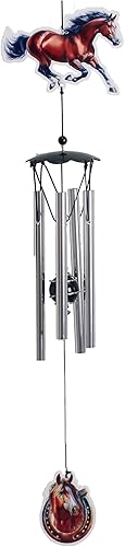 Miniatura 10 de Spoontiques Campanilla de viento de unicornio – Decoración de jardín al aire libre – Campanillas decorativas para decoración de patio, jardín, patio