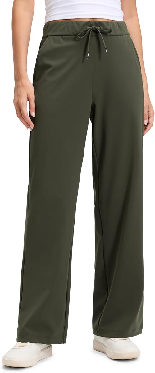 CRZ YOGA 4-Way Stretch Straight Leg Pants 30" | Casual, Work, Wrinkle-resistant, Pockets, for Women