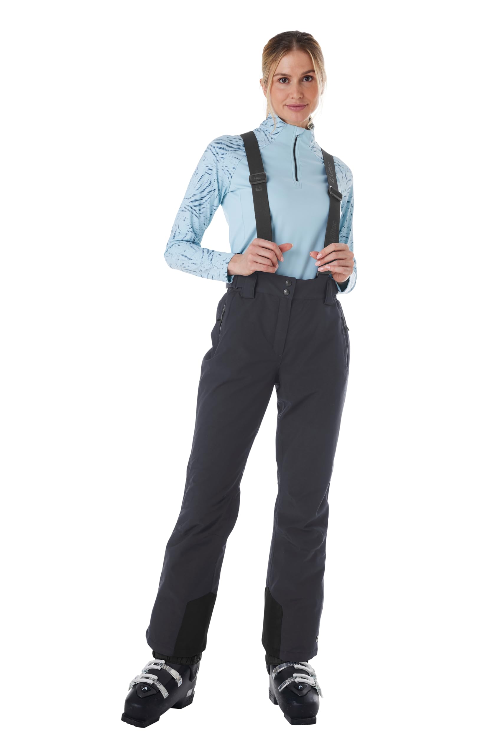 Killtec Damen Funktionshose/Skihose mit abnehmbaren Trägern, Kantenschutz und Schneefang Ksw 249 Wmn Ski Pnts