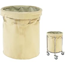 Buhelyc Replacement Liner Bag for Round Laundry Cart Oxford Cloth Storage Bags Removable Liner Bag for Rolling Laundry Basket