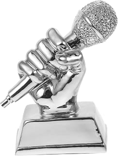 FUOYLOO Microphone Trophy Toy Trophies Trophy Music Competition Singers Collections Trophies Mini Trophies