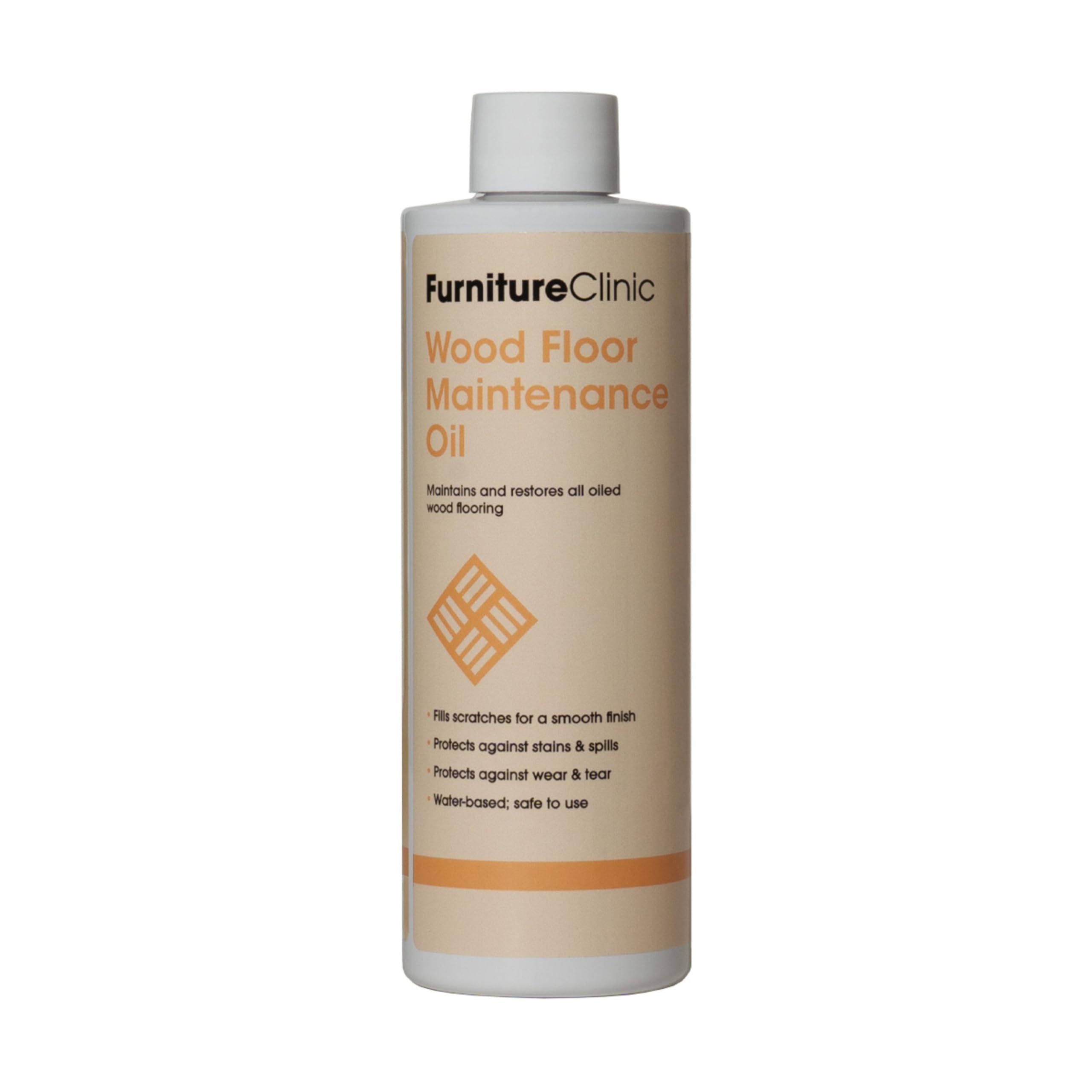 Wood Floor Maintenance Oil - Maintains and Restores All Types of Oiled Wooden Flooring - Protects Against Stains - Reduces Wear & Tear - Natural Satin Finish - 500ml