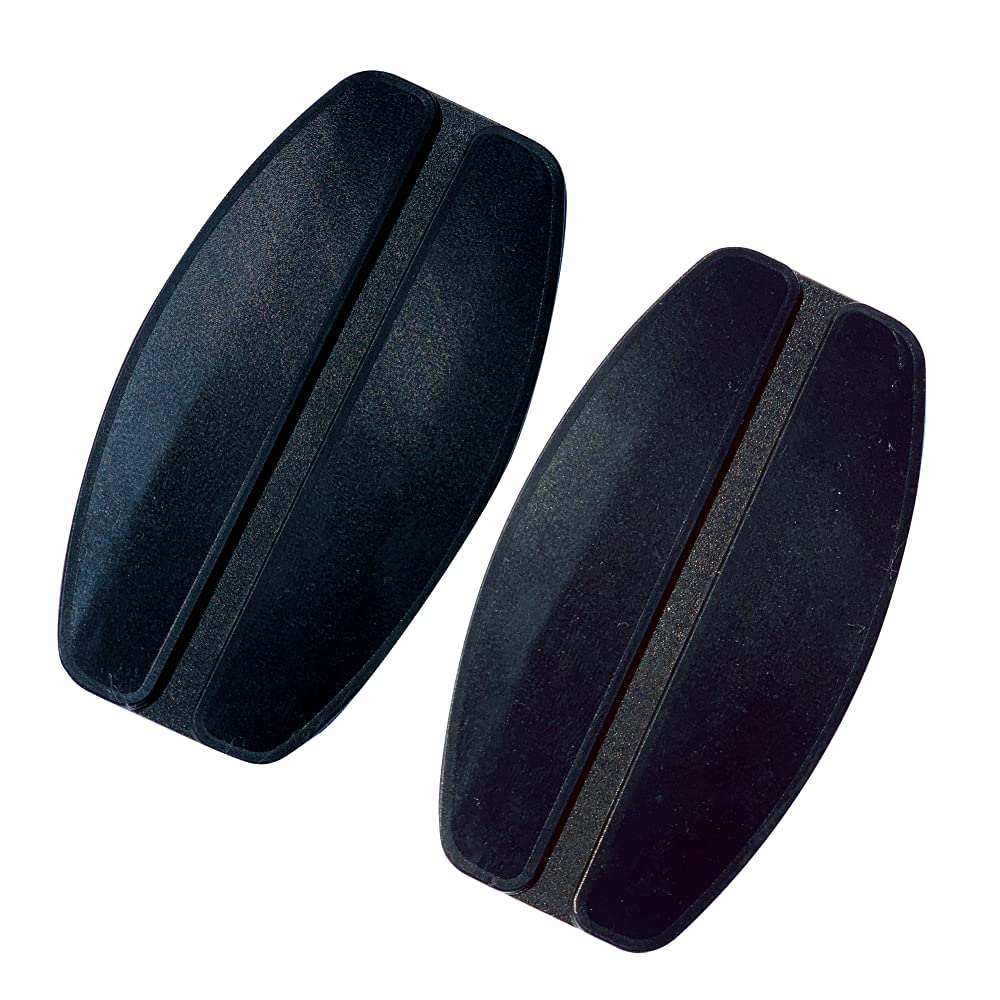 Bra Strap Holder 1-Pack (2 Units), Silicone, Keeps Bra Straps from Slipping - Black