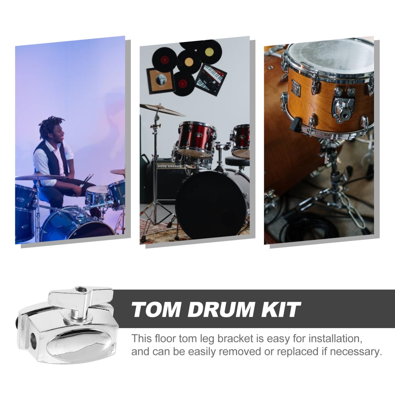 Soporte Para Pata De Tom De Suelo Accesorios Para Batería De Instrumento