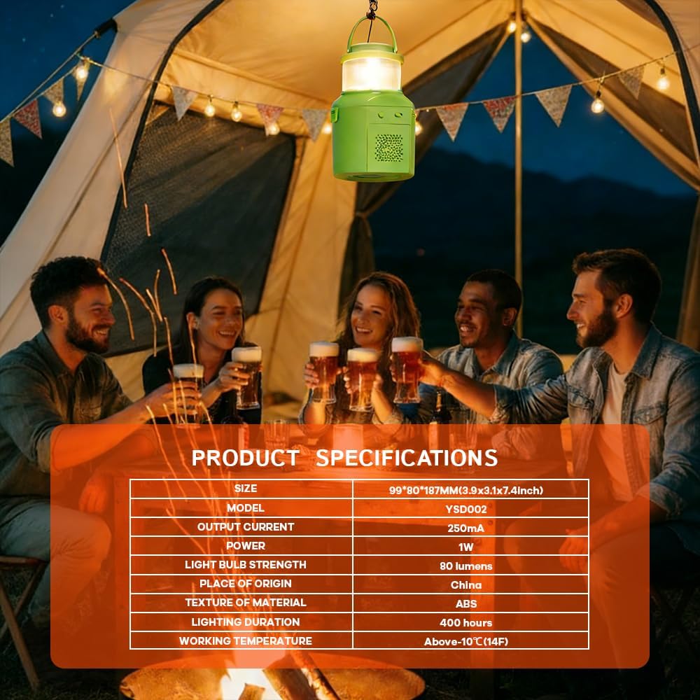 Salt Water Powered LED Emergency Lamp, No Batteries No Charging, Portable Emergency Light for Hurricane Power Outage Earthquake Camping Survival Kit