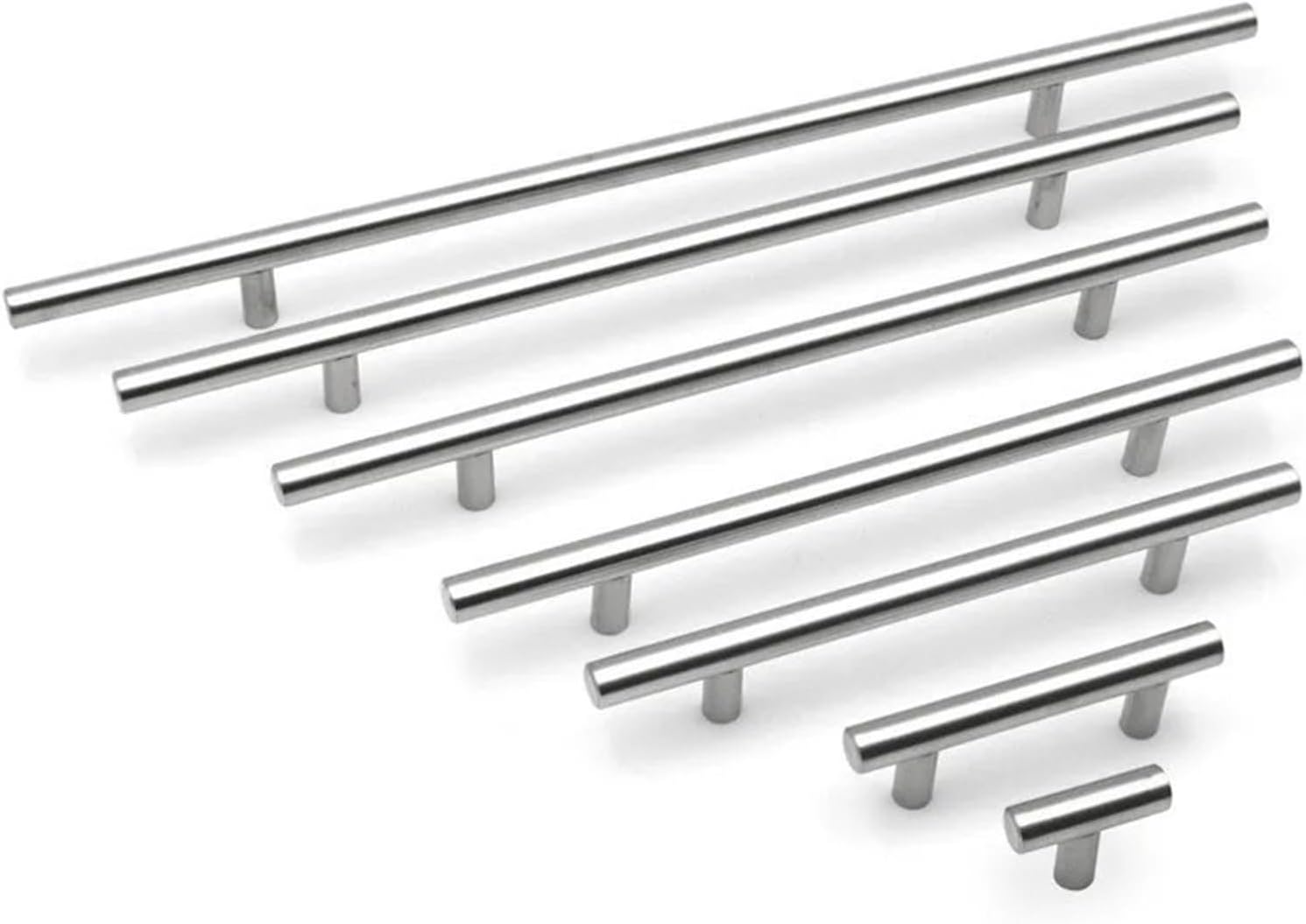 Stainless Steel Kitchen Door Cabinet T Bar Handle Pull Cabinet Knobs Furniture Handle Cupboard Drawer Handle 1Pcs(8 inch 128mm)