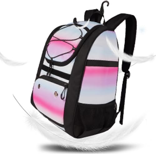 Miniatura 7 de MATEIN - Bolsa de sóftbol, mochila de béisbol ligera con compartimento para zapatos, gancho para valla para bate y equipo de TBall Bate, regalos de