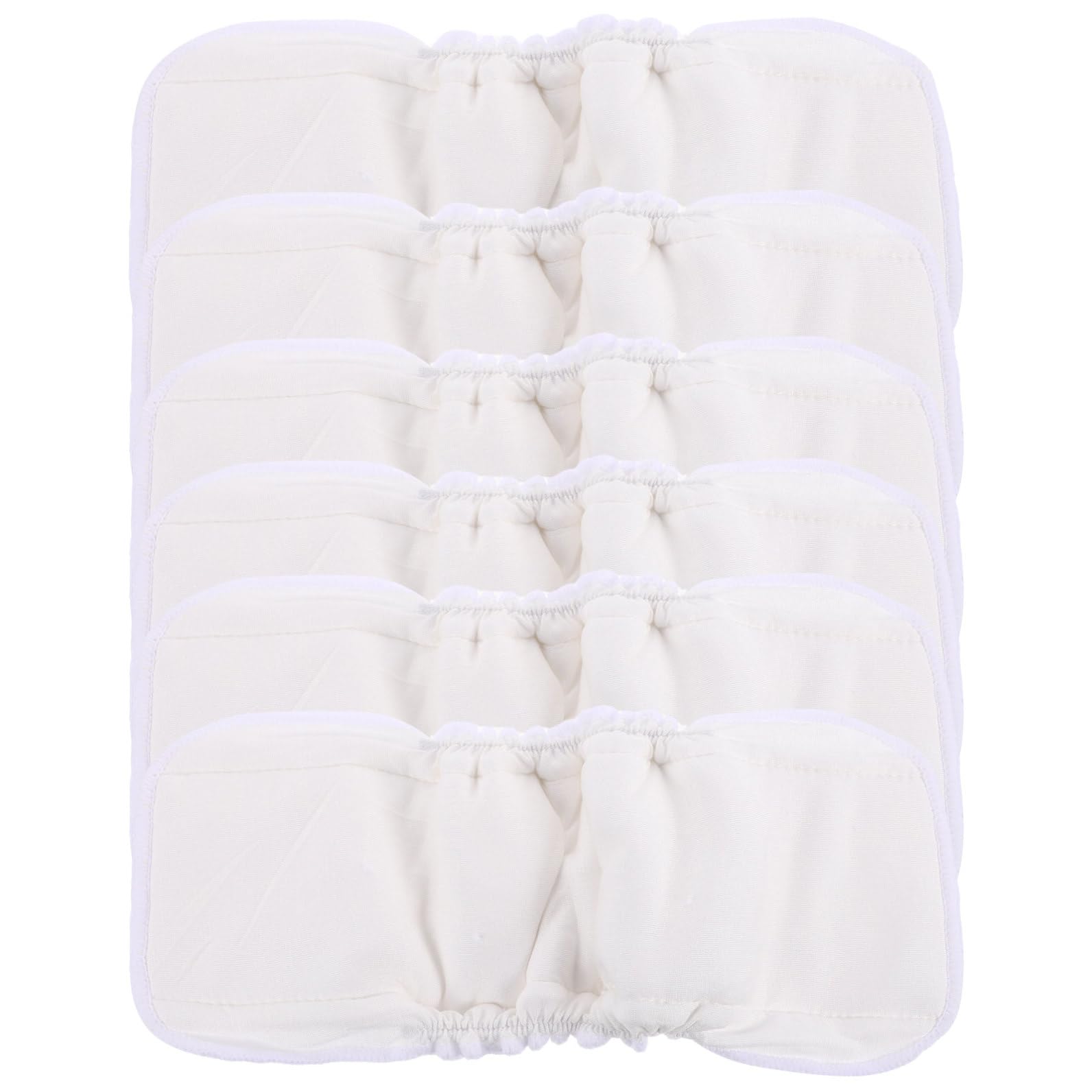 ERINGOGO 6 Insertos para Pañales de Fibra de Bambú Lavables y Reutilizables para Ñiño Forro Blanco Adecuado para Cambiador
