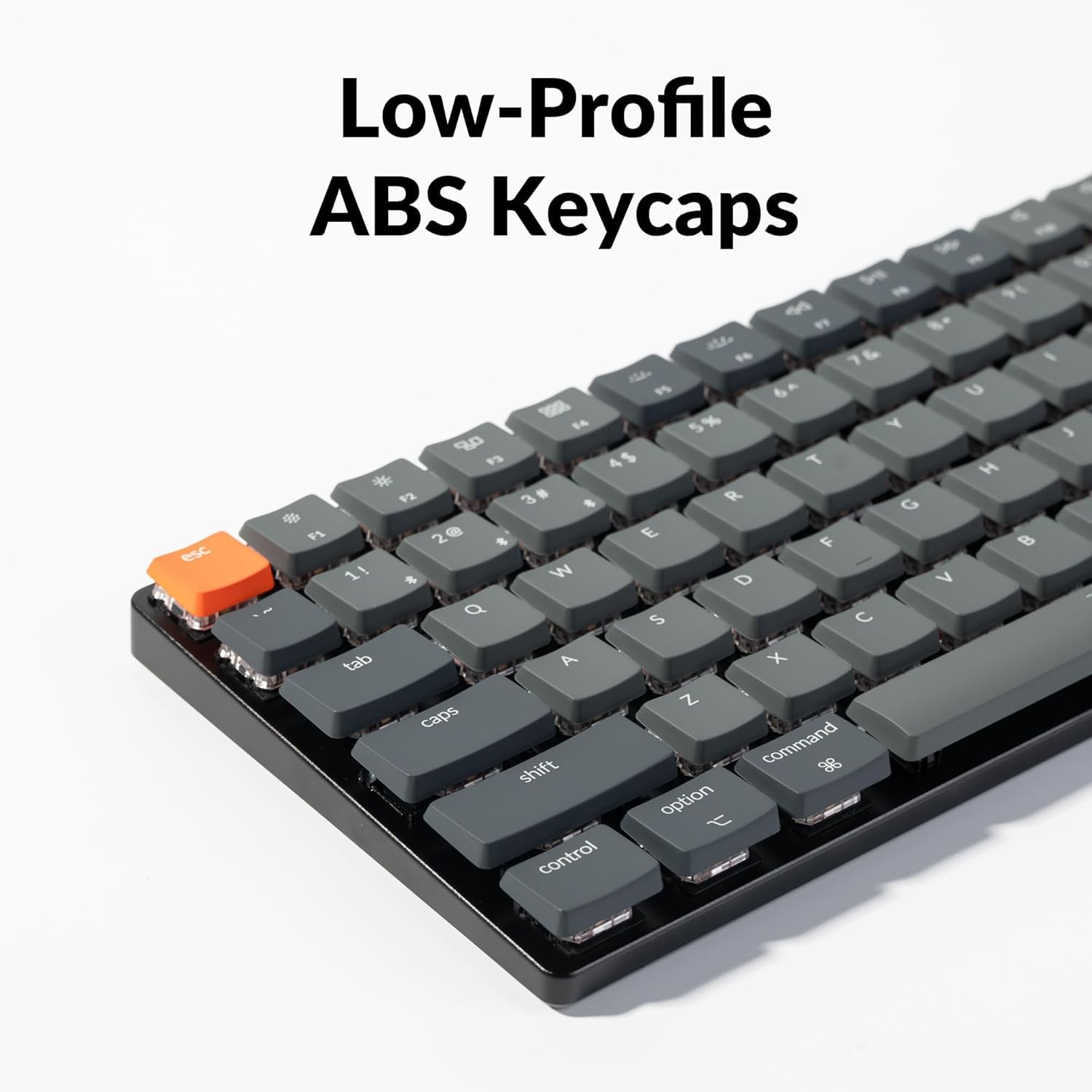 Keychron K3 Ultra-Slim Bluetooth Wireless Mechanische Tastatur, 75% ISO-DE-Layout Hot-Swap-fähig Low Profile Optischer Roter Schalter RGB Gaming-Tastatur für Mac Windows