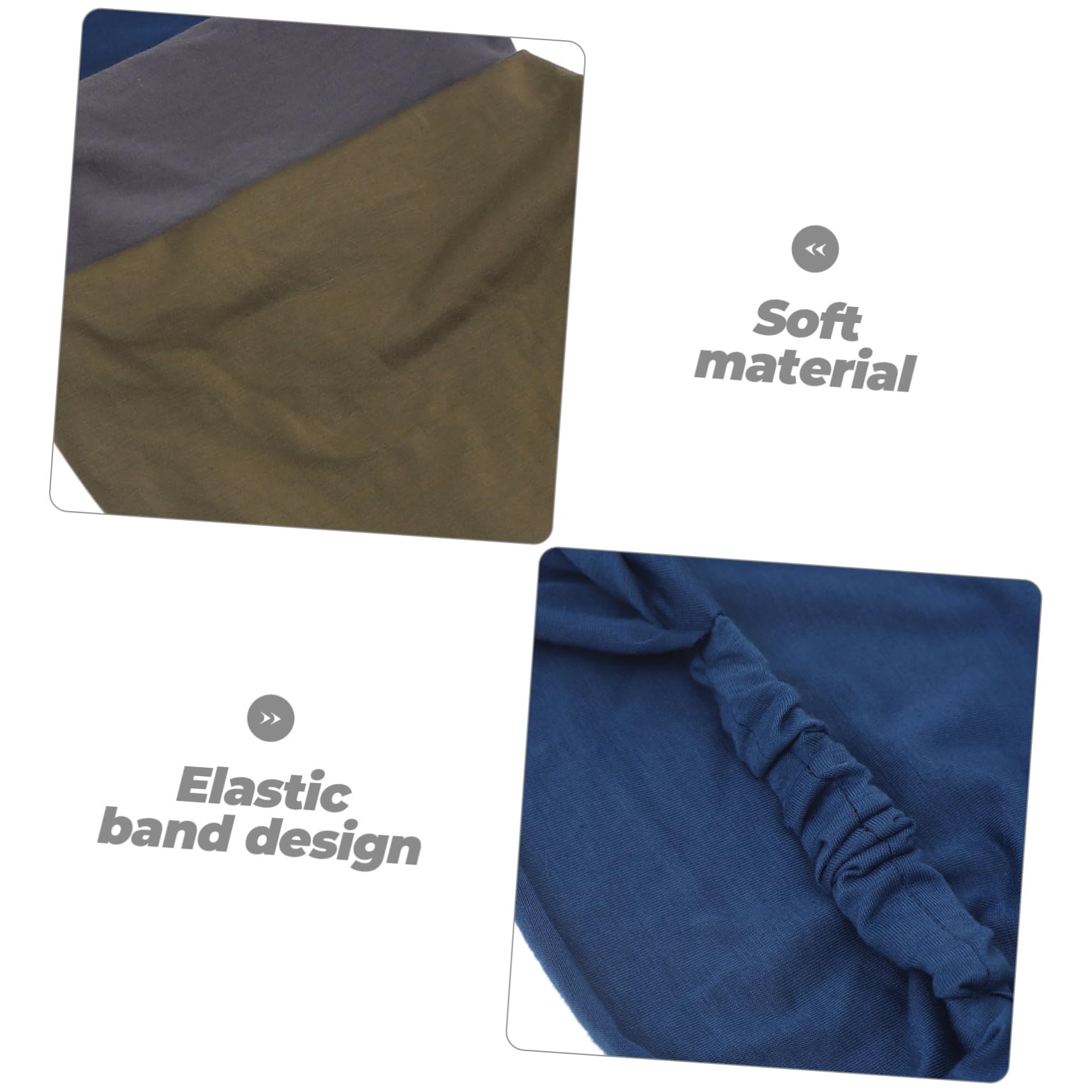 KOMBIUDA Bandana Triangulaire Élastique pour Femme 6pcs en Coton et Polyester, Confortable et Facile à Porter, Style Bohème Élégant pour Cheveux, Accessoire Anti-Glisse