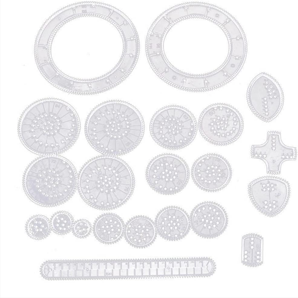 44 Pcs Creative Transparent Plastic Magic Rulers Multifunctional ...