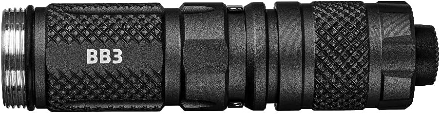 Weltool BB3 Flashlight Body Kit for Surefire M600DF Weapon Light Head KE2-DF (Indule BB3 Tube and TC59 Tailcap) (Black Color)