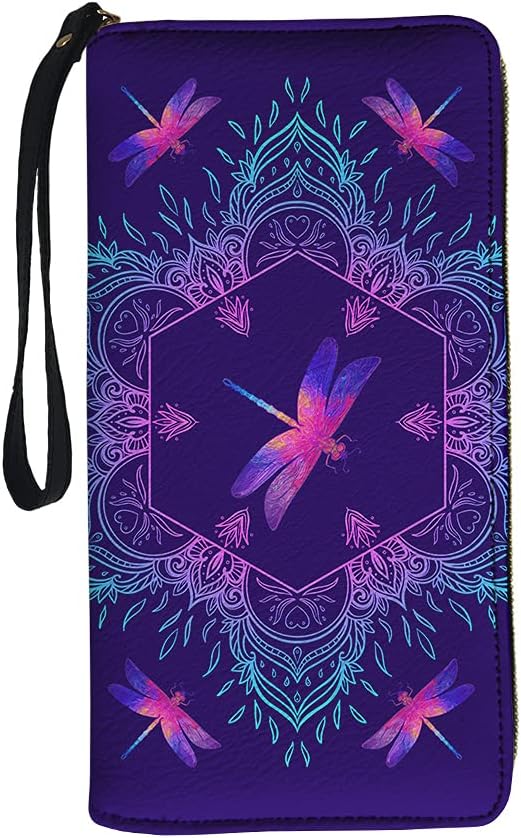 TOADDMOS Portefeuille Long En Cuir Avec Fermeture éclair Sur