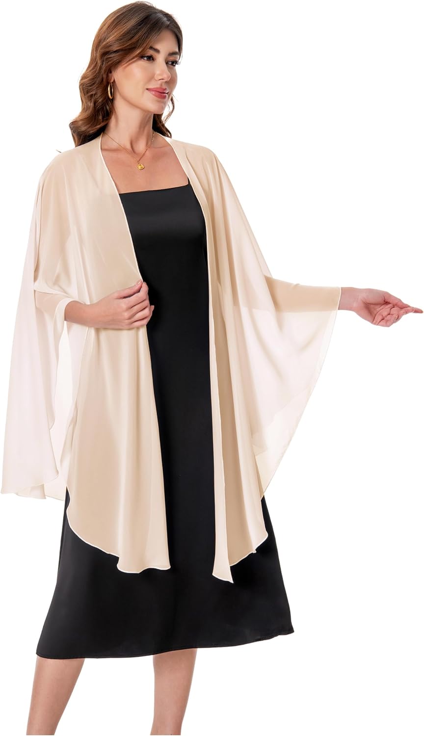 Baoqiya Chiffon Shawls and Wraps Wedding Party Shawl Scarf for Women Bridal Evening Dress on Special Occasion Dresses - Image 2