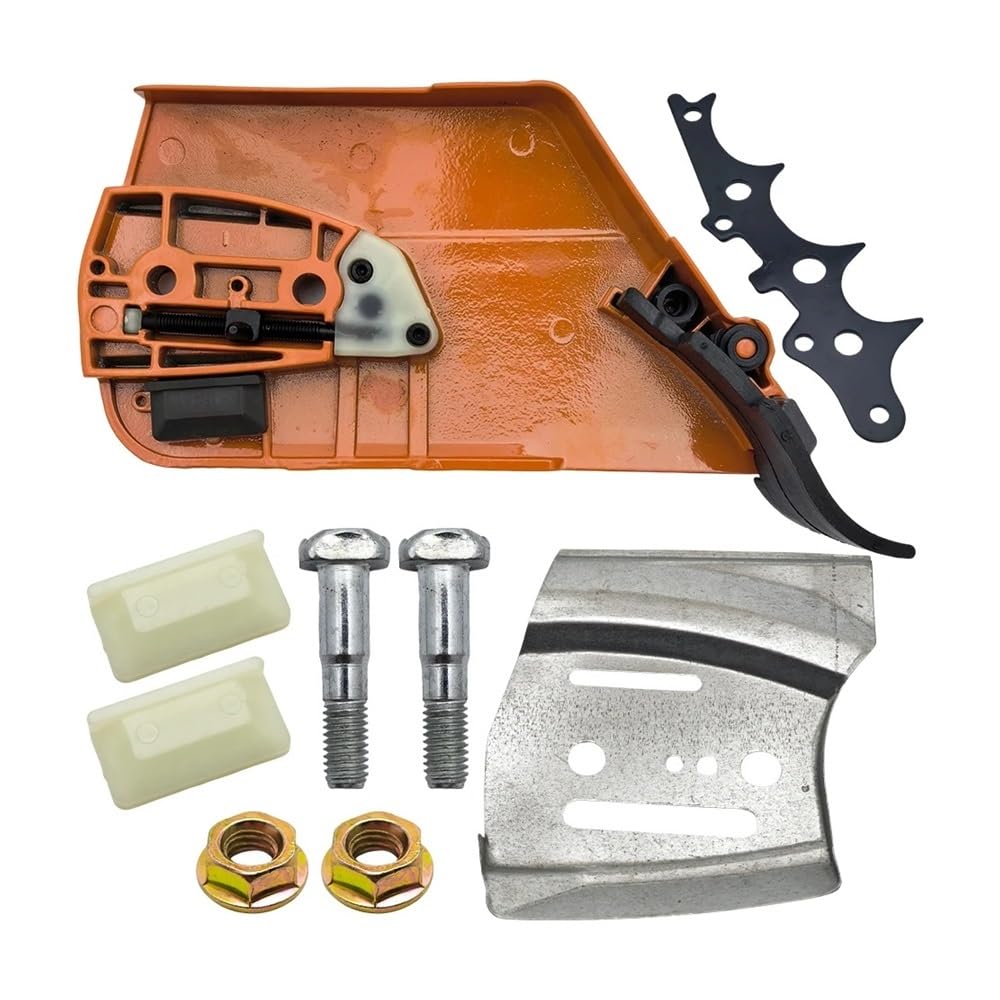 Plaque de protection d'embrayage pour tronçonneuse 362 365 371 372 avec kit de pointes de pare-chocs