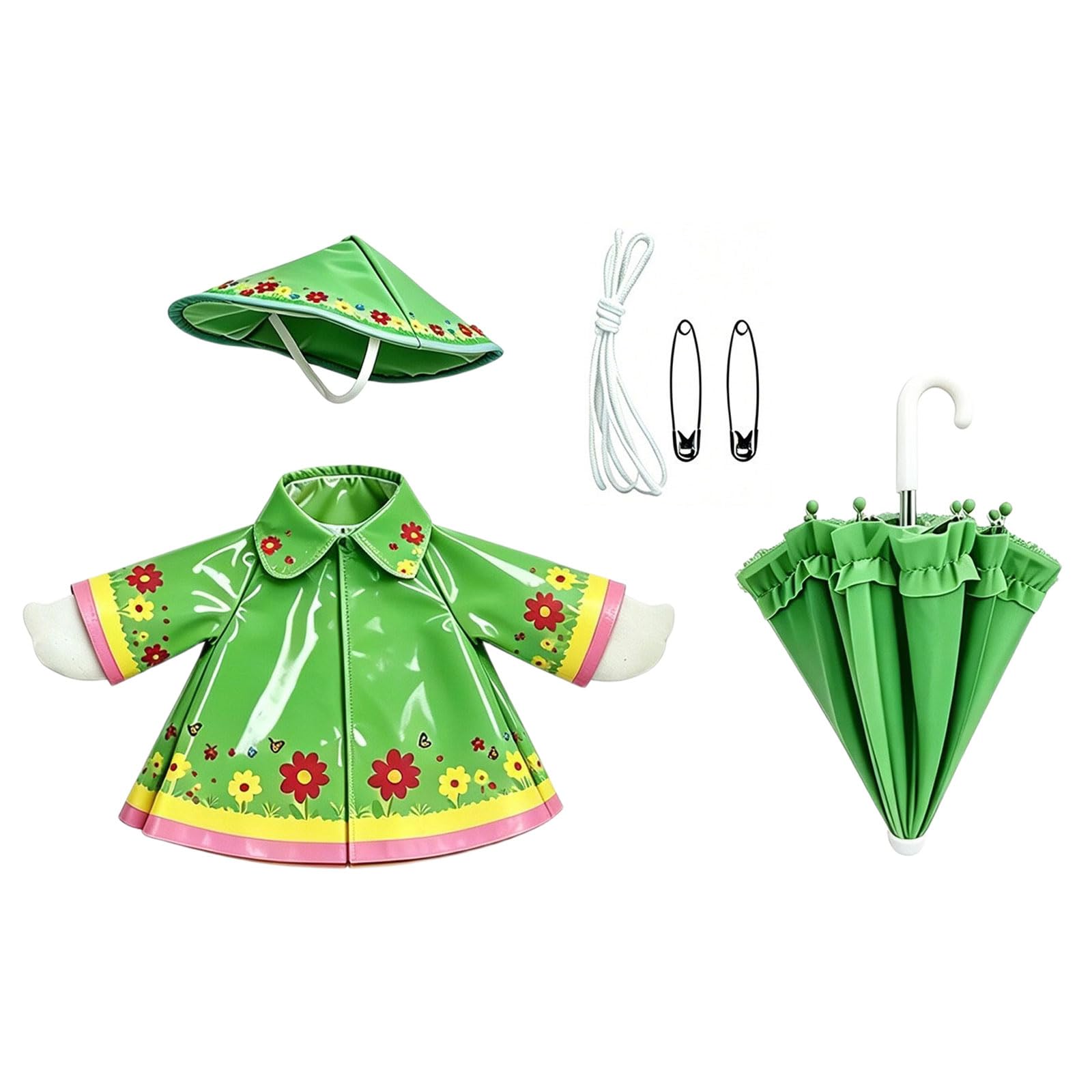 Piceioep Waterproof Backyard Fowl Attire Geese Rain Suit Protect Porch Decoration From Harsh Climate for 23 Inch Figurine Waterproof Fowl Attire