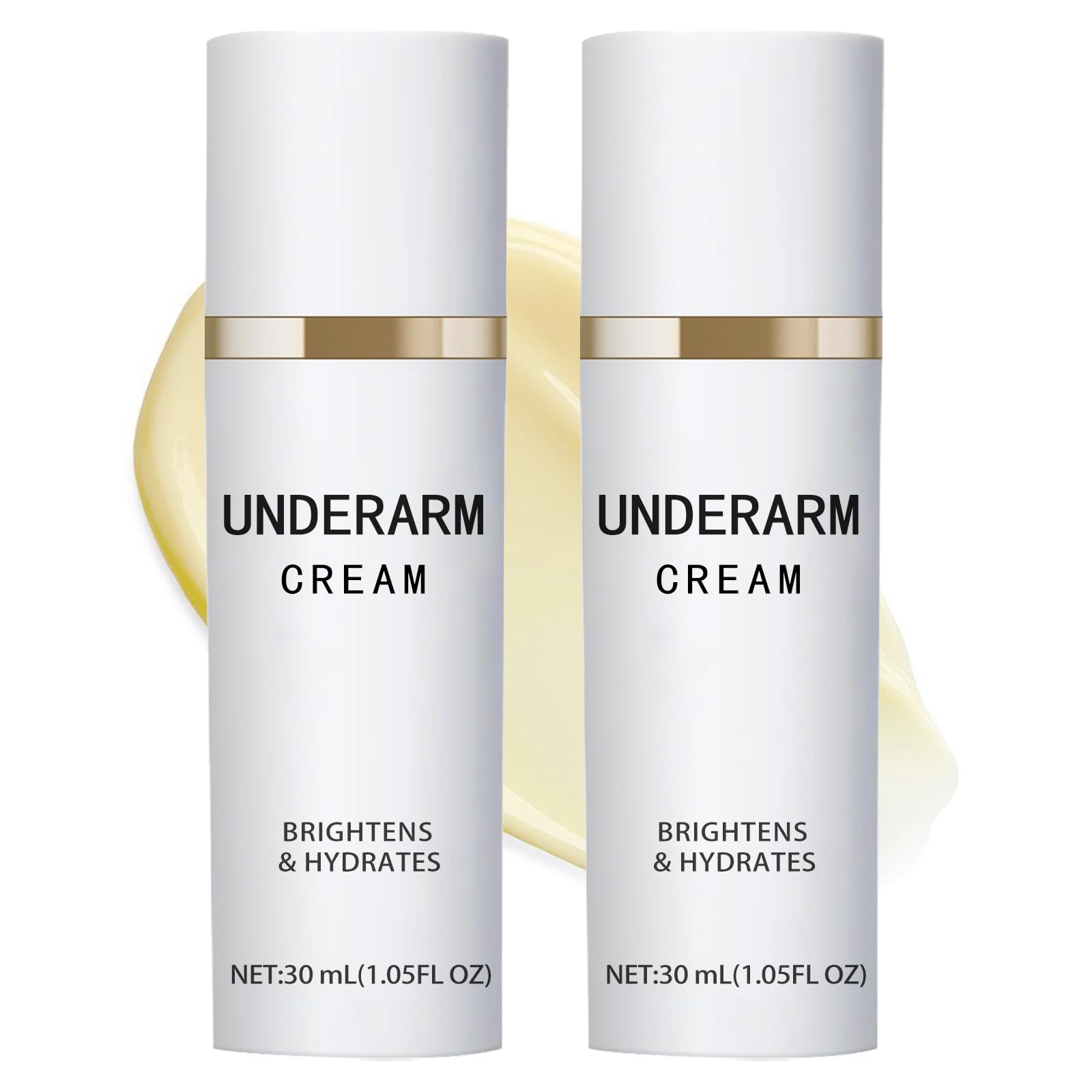 Underarm Br𝐢ght𝐞ing Cream, Bri𝐠h𝐭e𝐧s & Hydrates Underarm Cream with Niacinamide and Centella, No Bleach, Even Tone, Gentle Smoothing Skin (2)