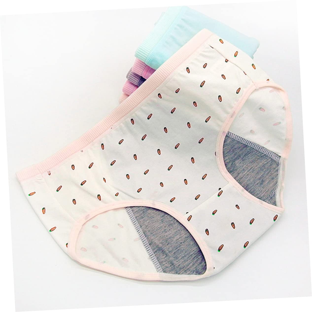 SHERCHPRY 9 piezas de ropa interior para el período menstrual a prueba de fugas, bragas menstruales de algodón que absorben la humedad, pantalones sanitarios para niñas, cunas de dedos, pantalones de