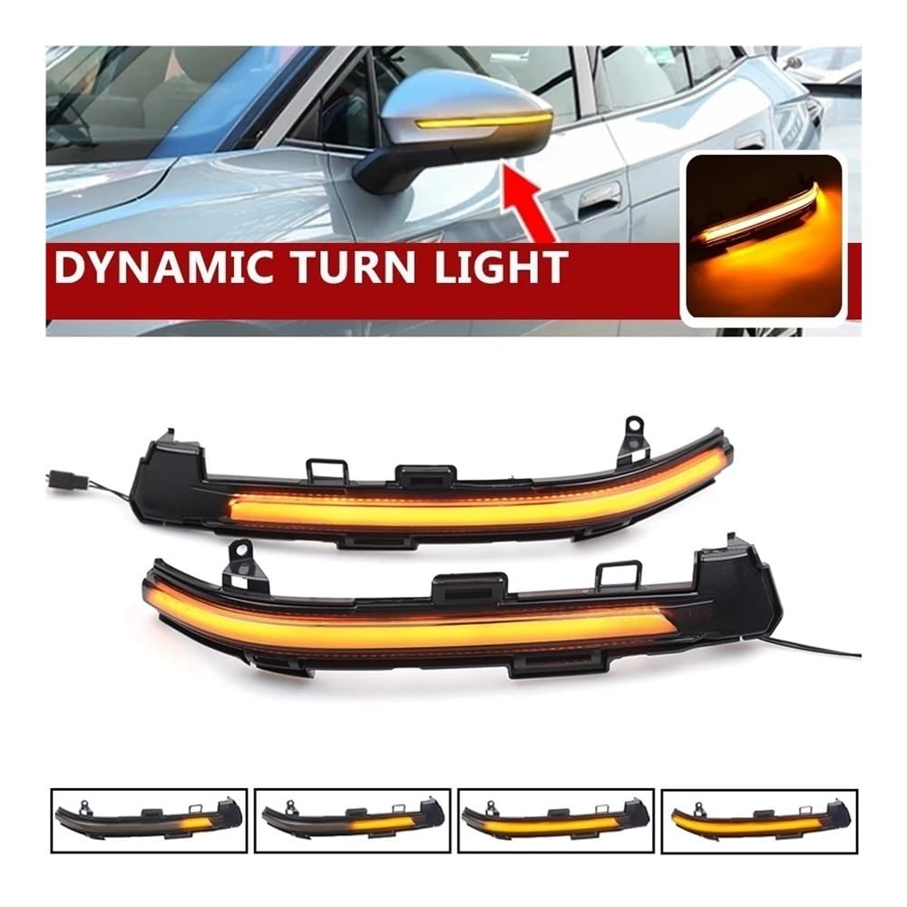 retrovisore Segnale svolta Light Indicatore Di Direzione Dinamico A LED Specchietto Retrovisore Luce Lampeggiante Per ID.4 Q4 Per E-tron Per Enyaq 2021-2024