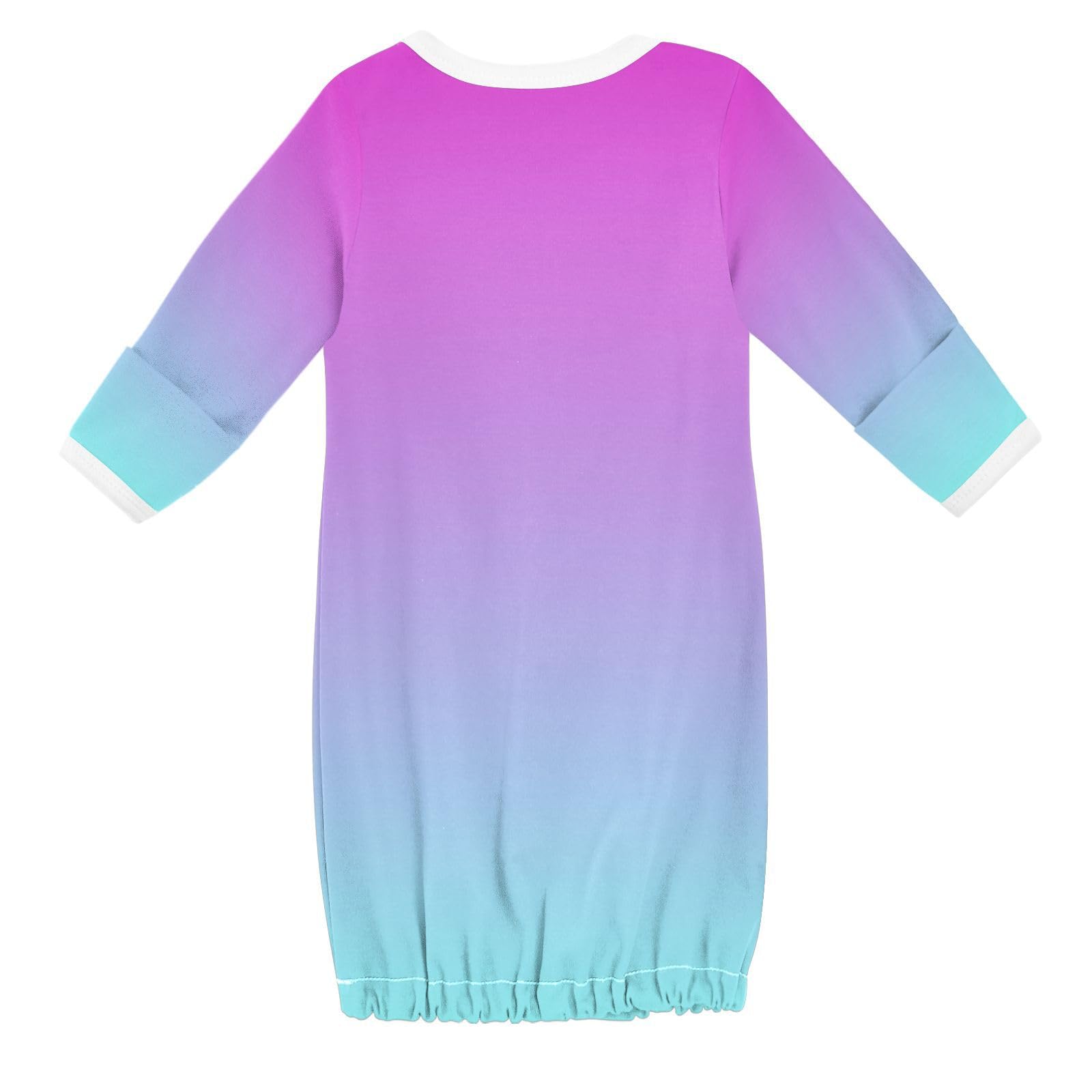 J JOYSAY Purple Pink Blue Gradient Baby Sleeper Gowns for Girls Boys Cotton Sleepsuit Newborn Baby Girl Clothes 6M