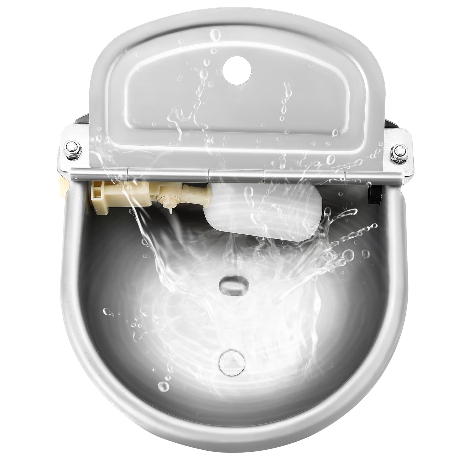 MAOPINER - Ciotola automatica per irrigazione, in acciaio inox, con foro di drenaggio
