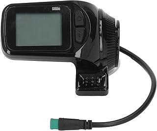 Electric Bike LCD Display Meter, 24V 36V 48V 60V, Waterproof LCD Display Panel EBike Display for Electric Bicycle Scooter, Low Failure Rate, Bicycle Speedometer Bike Computer