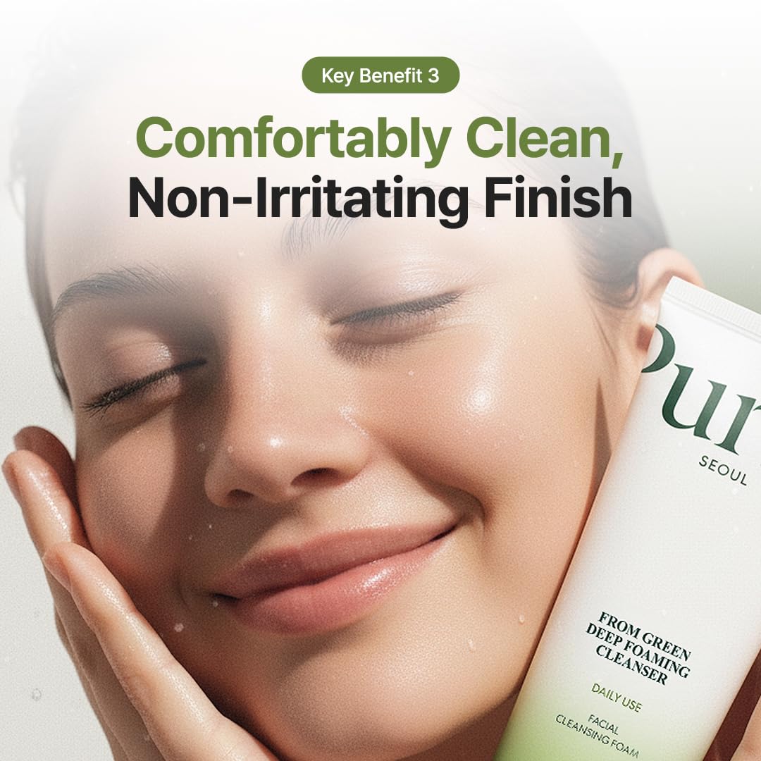 PURITO From Green Deep Foaming Cleanser 150ml / 5.07 fl.oz, pH 5.5, plant-based, natural ingredients, cruelty-free, Vegan - Image 7