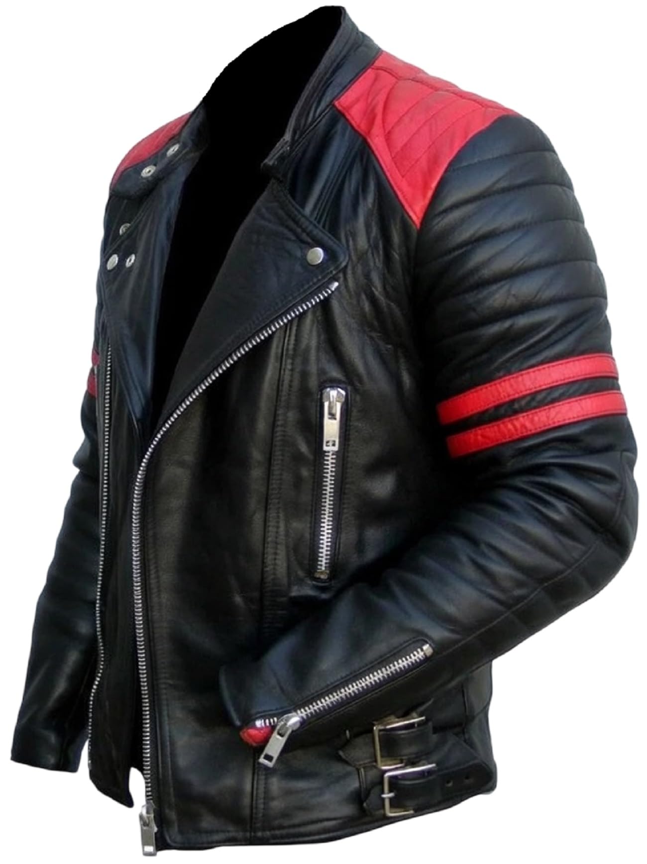Chaqueta Brando de cuero negro de alta calidad para hombre, estilo motocicleta, ropa de abrigo inspirada en la icónica película de lucha