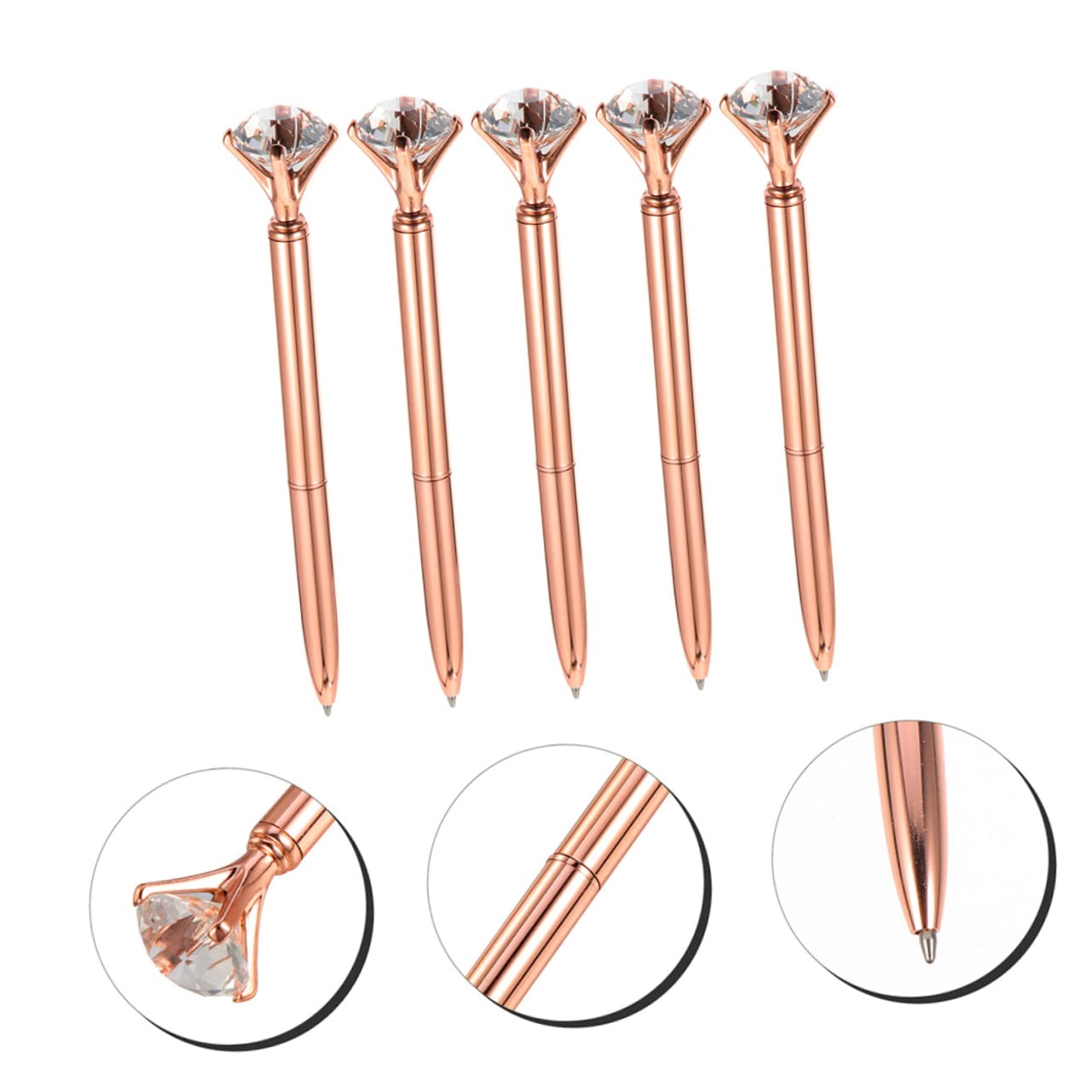 4 Ensembles Stylo À Bille Diamant Stylos Noirs Papeterie Pots À Crayons s Noir Effaçables Marqueurs À Craie Bleus À Pointe Fine À 5 pièces * 4