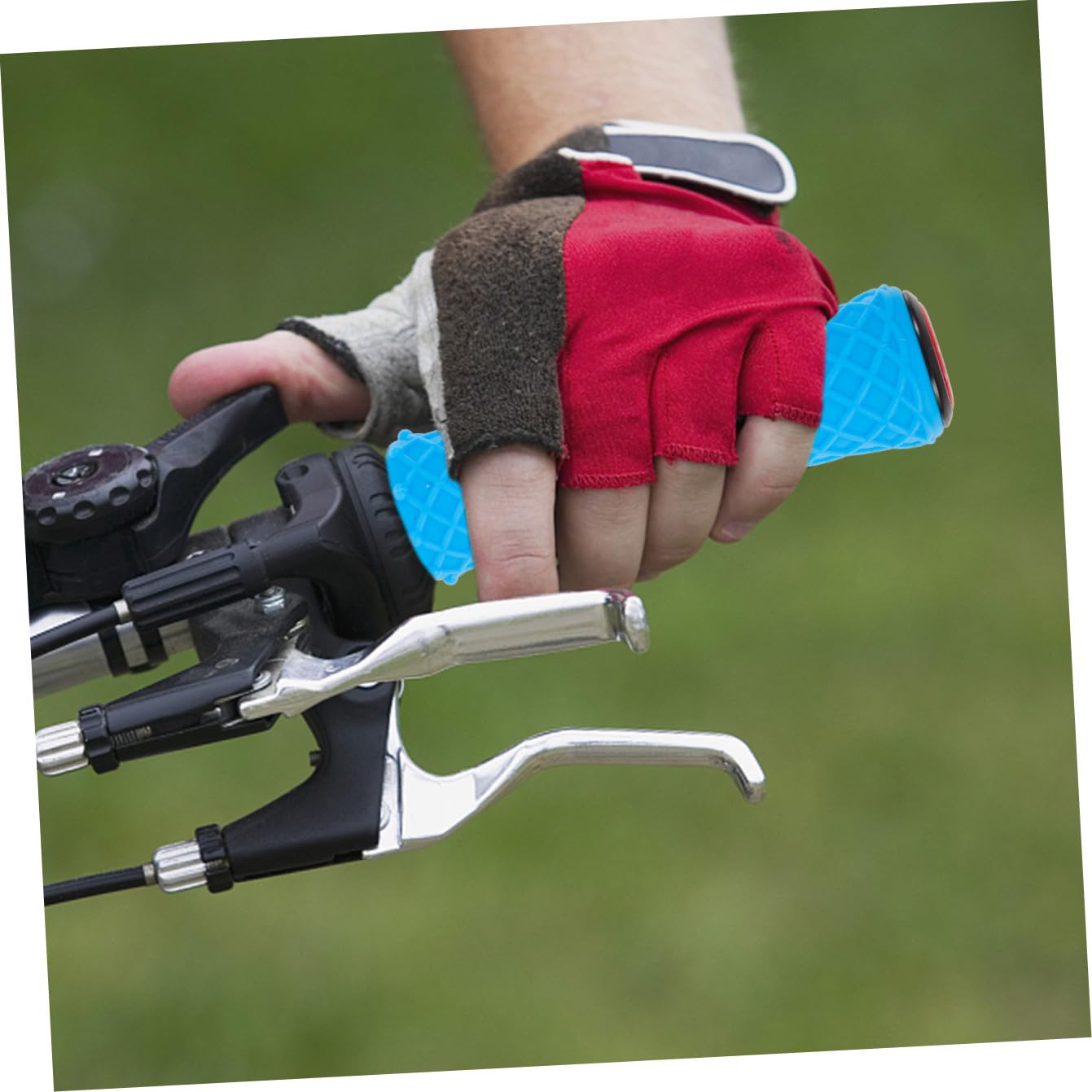 POPETPOP Lot De 3 Paires De Poignées De Guidon De Vélo Confortables en Silicone Design Ergonomique avec Rainures