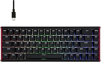 AJAZZ ALUX68 HE Aluminum Rapid Trigger Gaming Keyboard with Magnetic Switch, Wired Hall Effect Keyboard with 8K Polling Rate, 0.125ms Latency, RGB Backlight (Black, ALUX68 Plus)