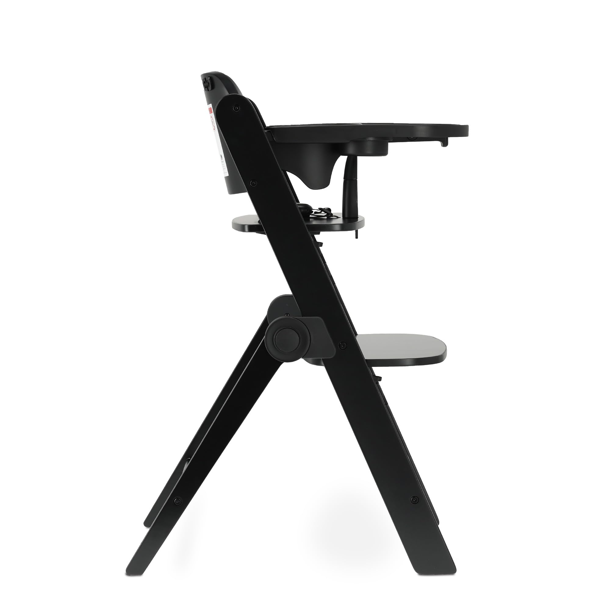 Deryan Odin Chaise Haute évolutive 3en1, Pour Bébé Ergonomique, 0 à 4 ans, Inclinable, Pliable, Avec Hauteur réglable, Repose-Pieds, Plateau Amovible, Chaise Enfant Pliable dès la Naissance, Noir