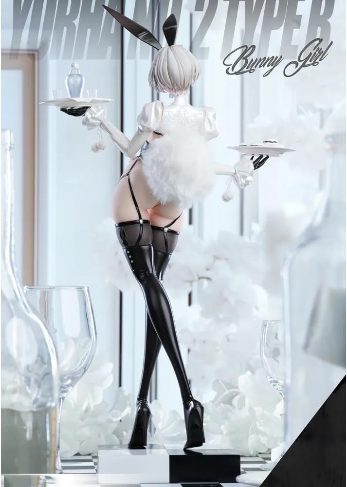 Yorha 2B Figure 1/4 Scale Anime Girl Figures Oversize Statue 48cm Bunny Girl Automata 2B Action Figure Desktop Collectible Figurine