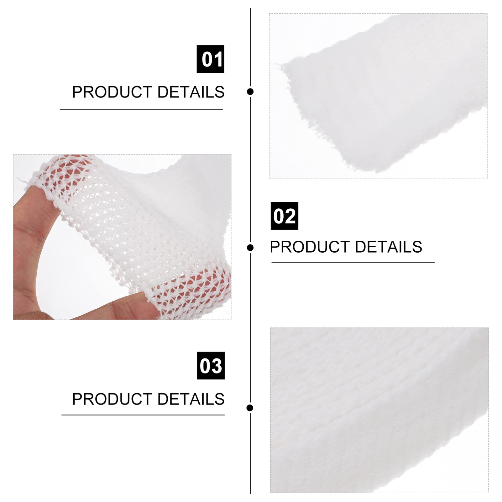 BELLIFFY Dressing Wrap Retainer for Wound 10m White Tubular Gauze Moderate Stretch